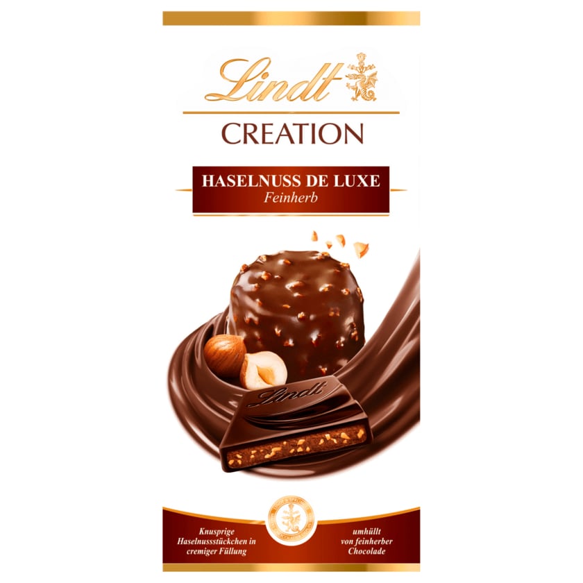 Lindt Creation Schokolade Haselnuss de Luxe feinherb 150g